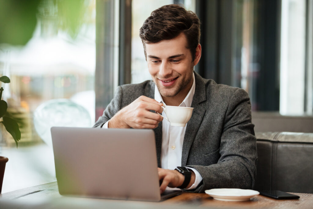 Businessman with Laptop