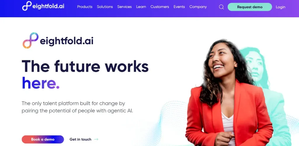 Eightfold AI chatbot helping a recruiter match candidates to open roles