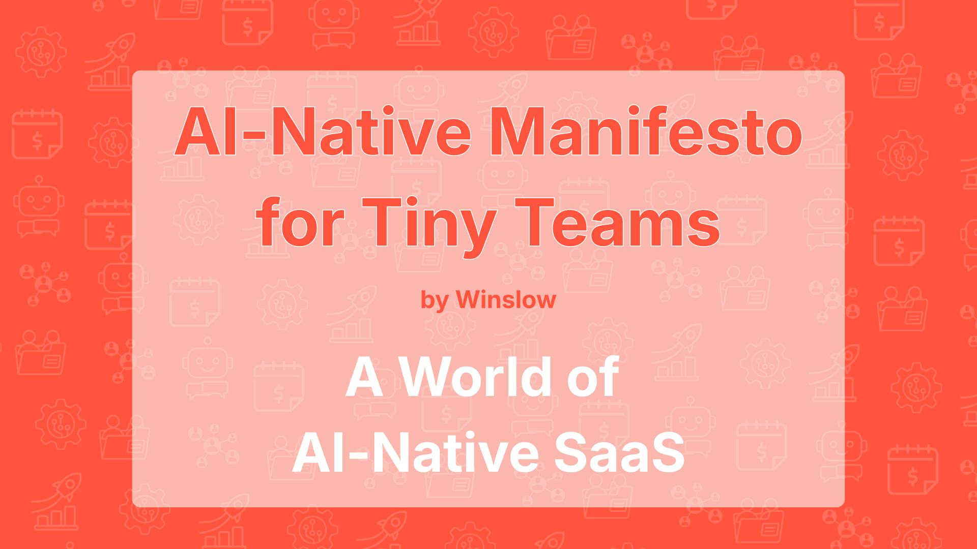 A World of AI-Native SaaS